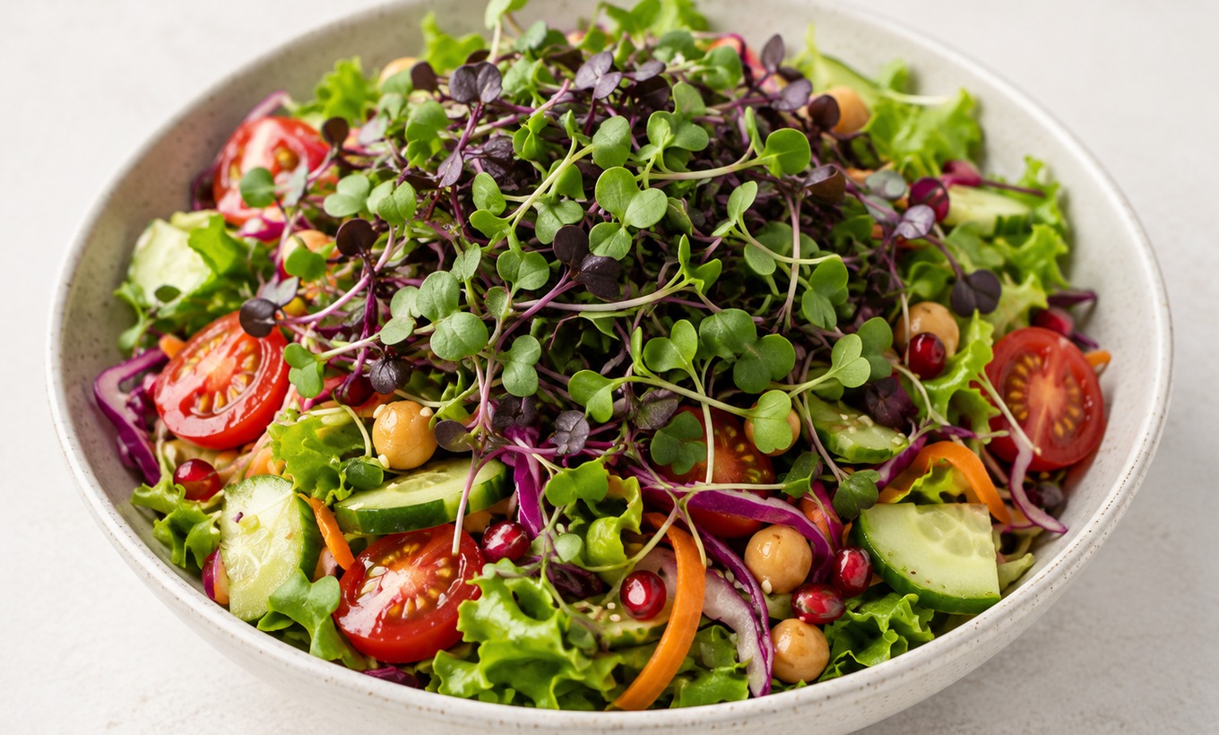 Microgreens salad